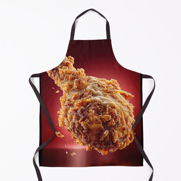 Item preview, Golden Crispy Fried Chicken Drumstick | Crunchy Food Art | Crispy Comfort Food Illustration designed and sold by Grafititee.