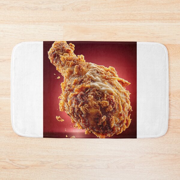 Item preview, Golden Crispy Fried Chicken Drumstick | Crunchy Food Art | Crispy Comfort Food Illustration designed and sold by Grafititee.