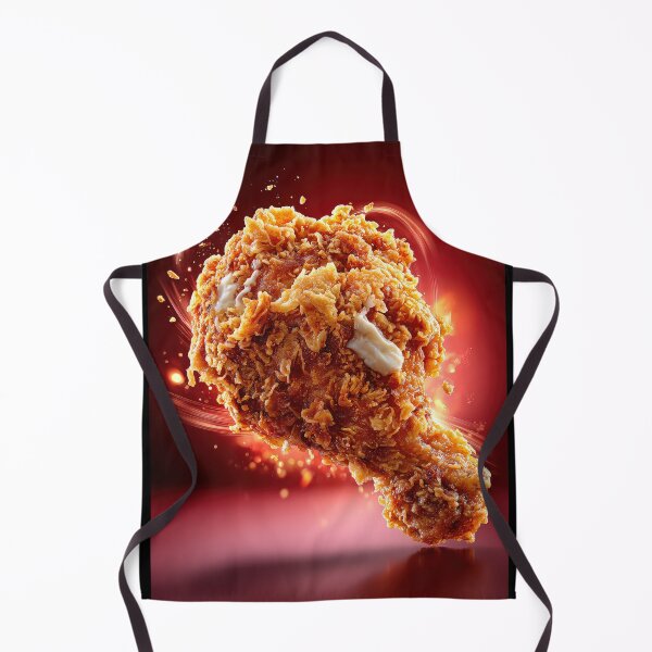Item preview, Golden Crispy Fried Chicken Drumstick | Crunchy Food Art | Crispy Comfort Food Illustration designed and sold by Grafititee.