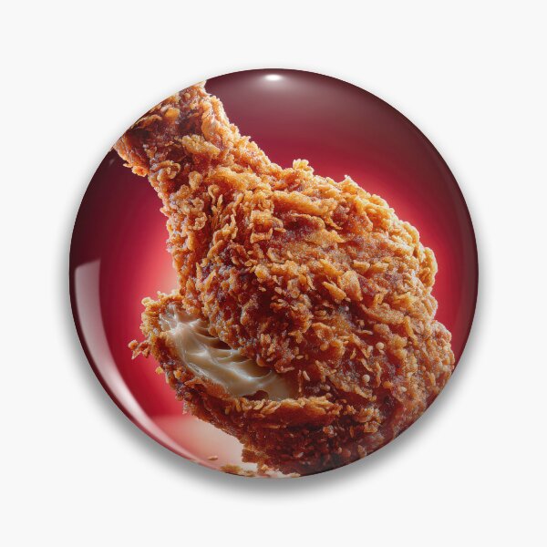 Item preview, Golden Crispy Fried Chicken Drumstick | Crunchy Food Art | Crispy Comfort Food Illustration designed and sold by Grafititee.