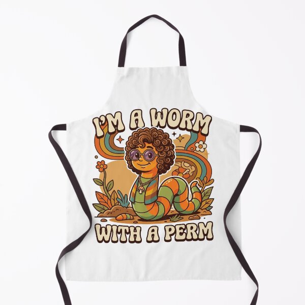 Item preview, IM A WORM WITH A PERM designed and sold by DonkeyWorms.