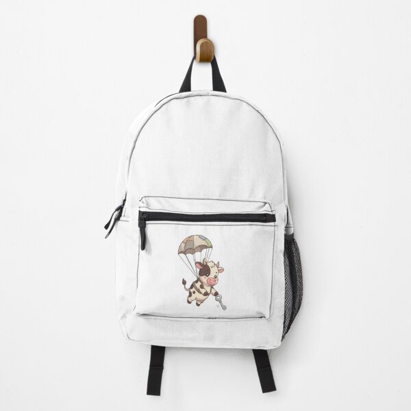 Item preview, Cute Cow Parachuting Holding Key designed and sold by Ella_Sketch.