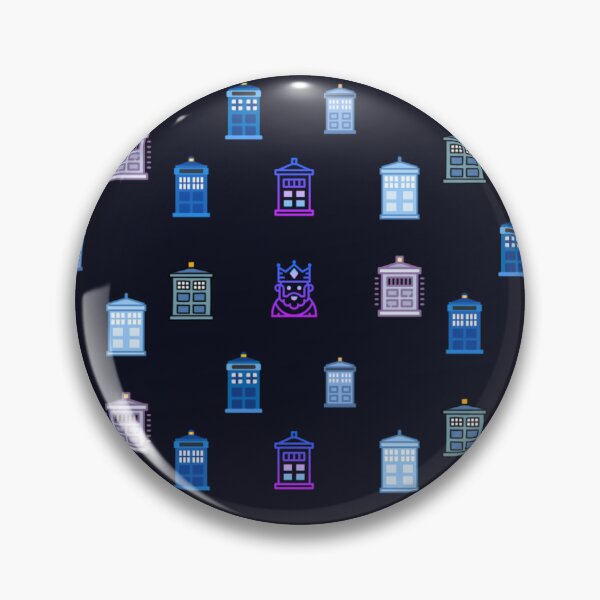 Item preview, Retro Neon Time Machine Police Box Pattern - Sci-Fi Icons designed and sold by Yasmine Mohammed.