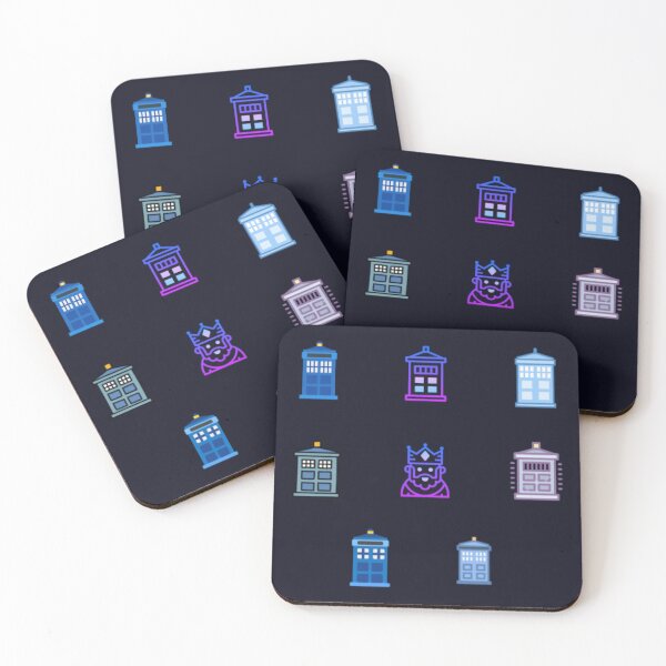 Item preview, Retro Neon Time Machine Police Box Pattern - Sci-Fi Icons designed and sold by Yasmine Mohammed.
