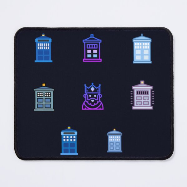 Item preview, Retro Neon Time Machine Police Box Pattern - Sci-Fi Icons designed and sold by Yasmine Mohammed.