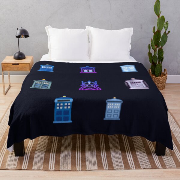 Item preview, Retro Neon Time Machine Police Box Pattern - Sci-Fi Icons designed and sold by Yasmine Mohammed.