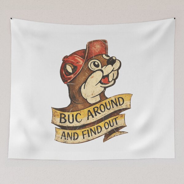 Item preview, Buc Around And Find Out Funny Vintage Retro Beaver Mascot designed and sold by CiranoSkasnot.