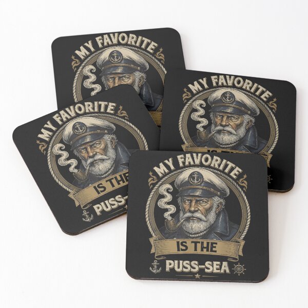Item preview, My Favorite Is The Puss Sea Vintage Navy Sailor Captain designed and sold by CiranoSkasnot.