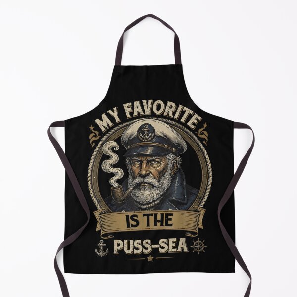 Item preview, My Favorite Is The Puss Sea Vintage Navy Sailor Captain designed and sold by CiranoSkasnot.
