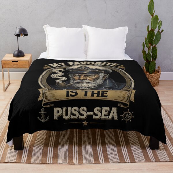 Item preview, My Favorite Is The Puss Sea Vintage Navy Sailor Captain designed and sold by CiranoSkasnot.