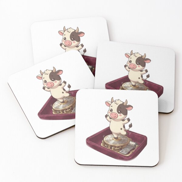 Item preview, Cute Cow Dancing In Music Box designed and sold by Ella_Sketch.