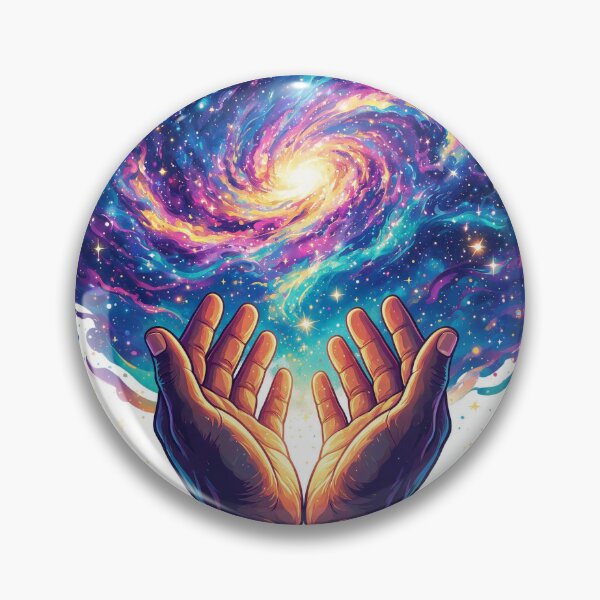 Item preview, Hands lifted in worship beneath a galaxy sky designed and sold by DVerse Studio.