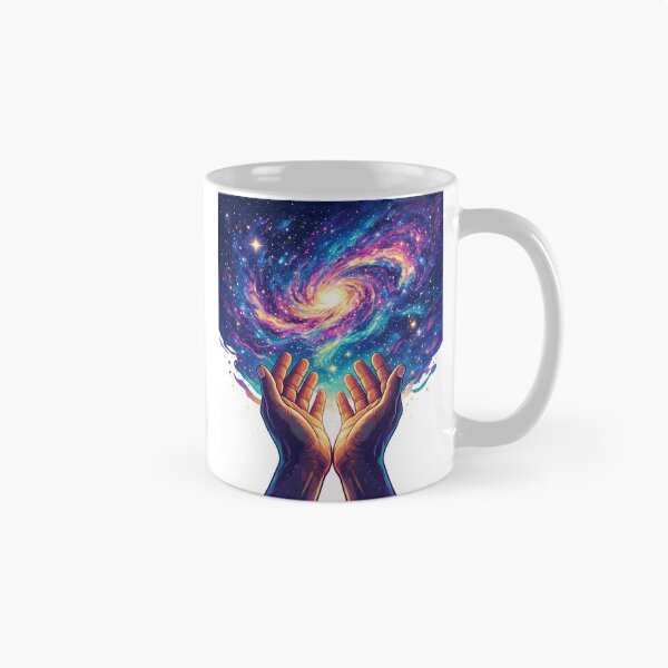 Item preview, Hands lifted in worship beneath a galaxy sky designed and sold by DVerse Studio.