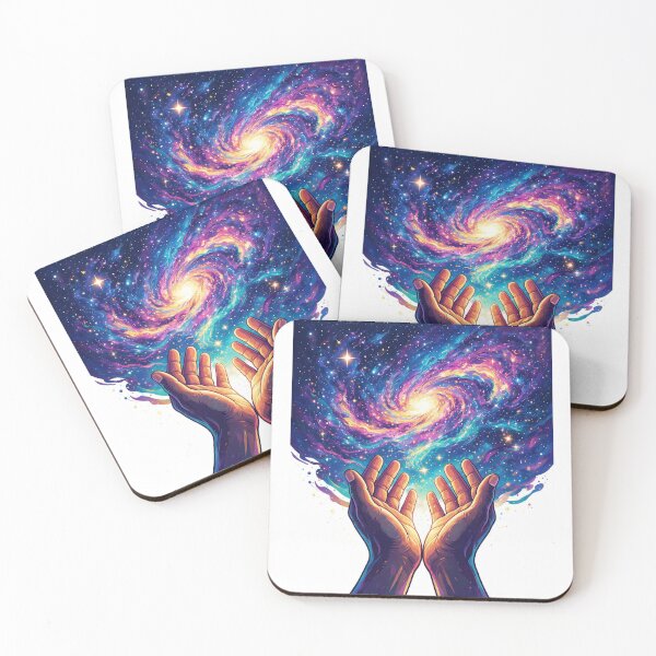 Item preview, Hands lifted in worship beneath a galaxy sky designed and sold by DVerse Studio.