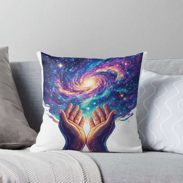 Item preview, Hands lifted in worship beneath a galaxy sky designed and sold by DVerse Studio.