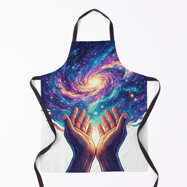 Item preview, Hands lifted in worship beneath a galaxy sky designed and sold by DVerse Studio.