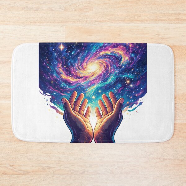 Item preview, Hands lifted in worship beneath a galaxy sky designed and sold by DVerse Studio.