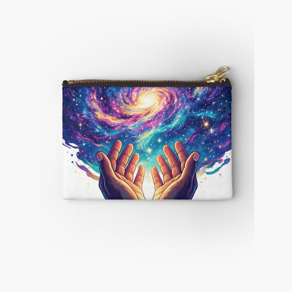 Item preview, Hands lifted in worship beneath a galaxy sky designed and sold by DVerse Studio.