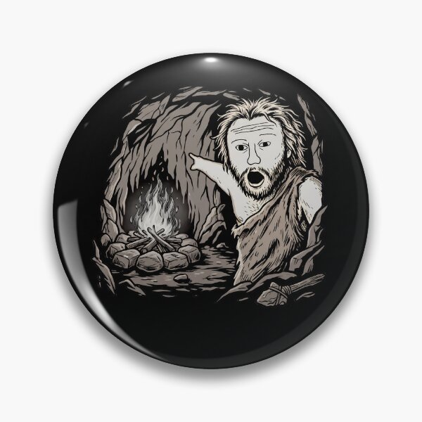 Item preview, Prehistoric Caveman Wojak Pointing at Campfire designed and sold by k3rstman1.