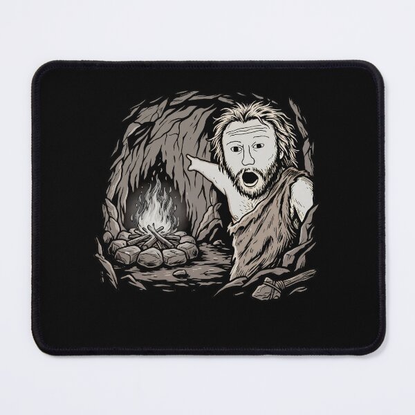 Item preview, Prehistoric Caveman Wojak Pointing at Campfire designed and sold by k3rstman1.