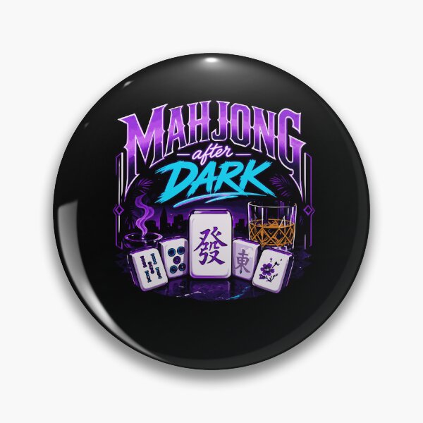 Item preview, Mahjong Social Club Retro Tile Game Design designed and sold by JansenGS.