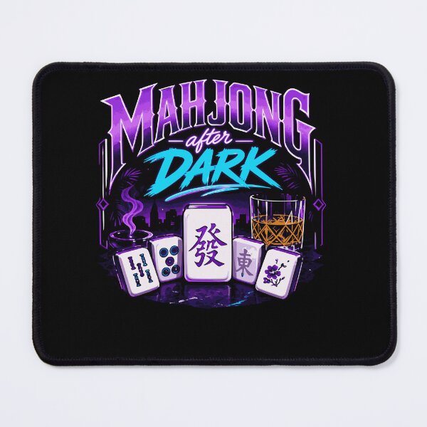 Item preview, Mahjong Social Club Retro Tile Game Design designed and sold by JansenGS.