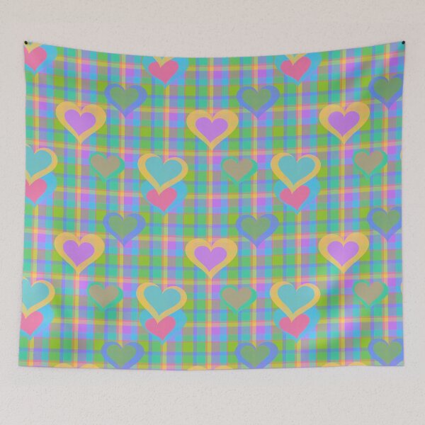 Item preview, Pastel Love Tartan (pattern) designed and sold by Cathedral of Curiosity.