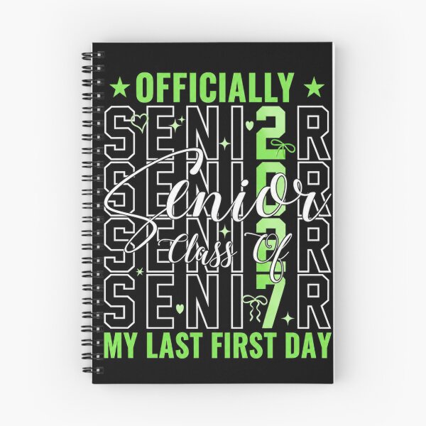 Item preview, Officially Senior 2027 Last First Day designed and sold by PrintanovaDesign.