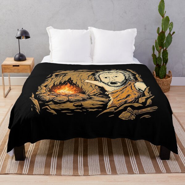 Item preview, Prehistoric Wojak Caveman Pointing at Cave Fire designed and sold by k3rstman1.