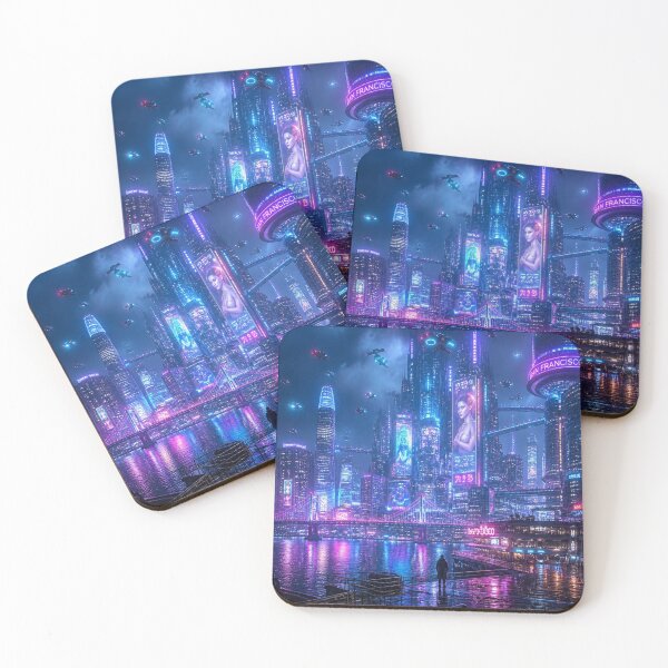 Item preview, San Francisco 2150 | Futuristic Cyberpunk Skyline | Neon Atlas  designed and sold by NSAstore.