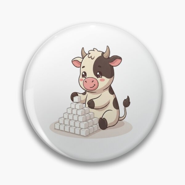 Item preview, Cute Cow Building Sugar Tower designed and sold by Ella_Sketch.