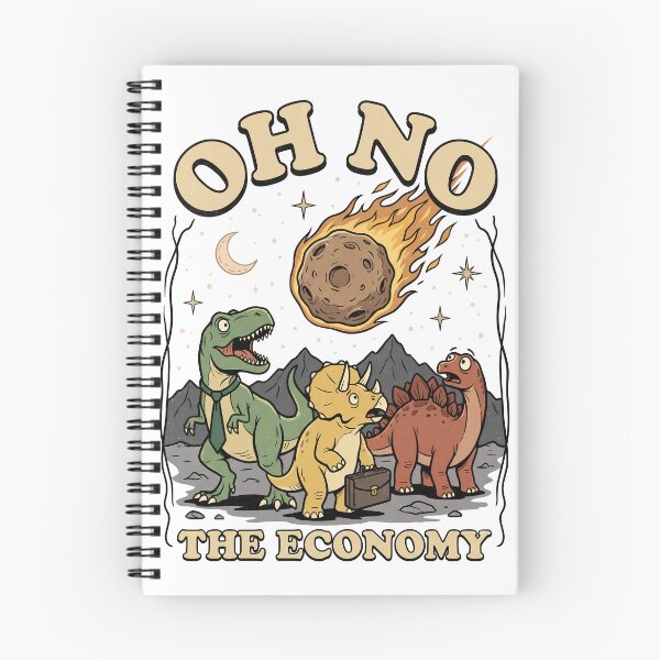 Item preview, Funny Dinosaur Meteor Economic Crisis Humor designed and sold by k3rstman1.