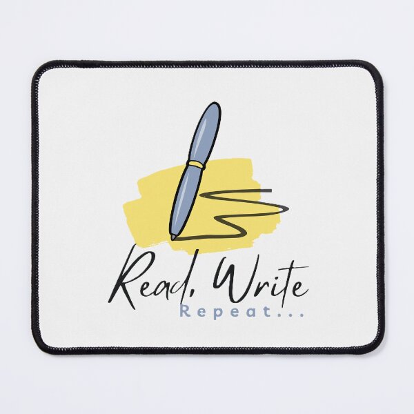 Item preview, Blue Fountain Pen Sketch Read Write Repeat Graphic designed and sold by Odunsy.