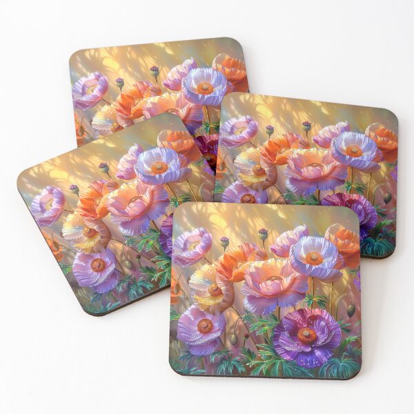 Item preview, Poppy Flowers with Dew Drops designed and sold by MargaretWiktor.