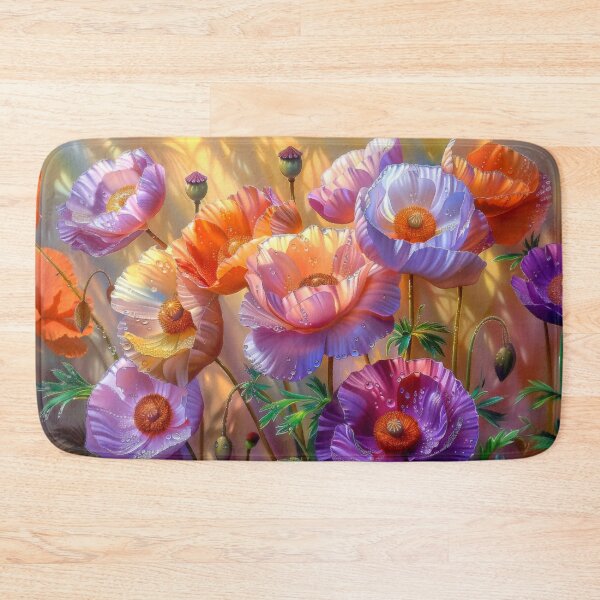 Item preview, Poppy Flowers with Dew Drops designed and sold by MargaretWiktor.