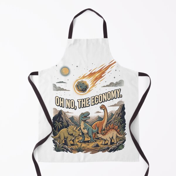 Item preview, Funny Dinosaur Meteor Oh No The Economy Humor designed and sold by k3rstman1.