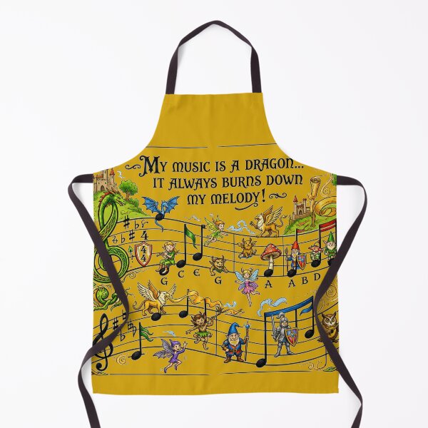 Item preview, My Music Is A Dragon Fantasy Musical Illustration Celtic Art designed and sold by Evelashop.