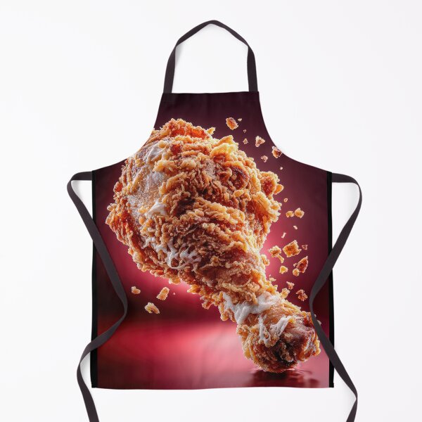 Item preview, Golden Crispy Fried Chicken Drumstick | Crunchy Food Art | Crispy Comfort Food Illustration designed and sold by Grafititee.