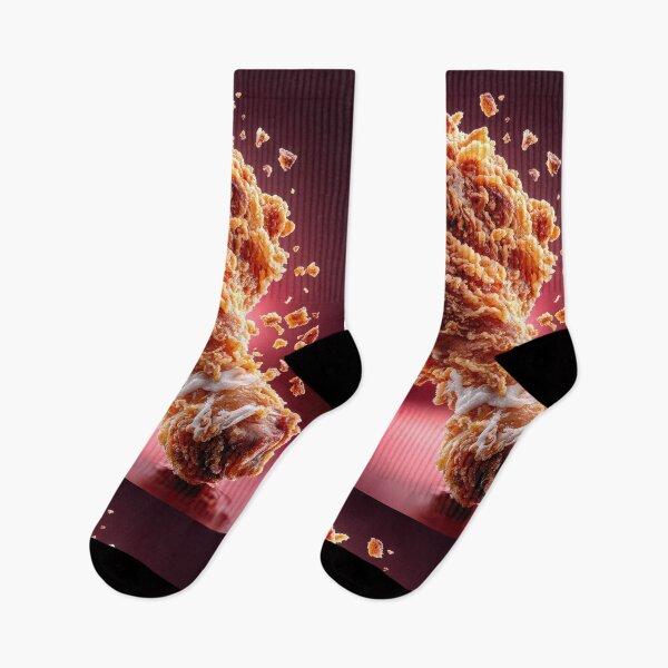 Item preview, Golden Crispy Fried Chicken Drumstick | Crunchy Food Art | Crispy Comfort Food Illustration designed and sold by Grafititee.