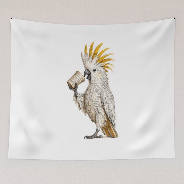 Item preview,  Cockatoo screaming in a cup. designed and sold by Snurly.