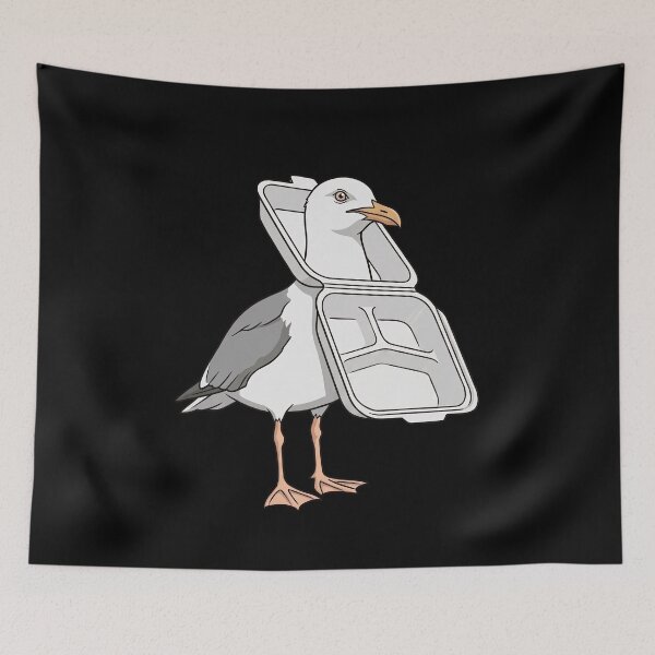 Item preview, Seagull Head Stuck In Takeout Container designed and sold by elderberry.