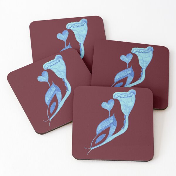 Item preview, The Sea Glass Flower - High Vibration Mystic Maroon designed and sold by energyoflove333.