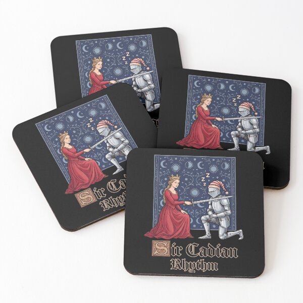 Item preview, Funny Sleepy Medieval Circadian Knight Humor Art designed and sold by elderberry.