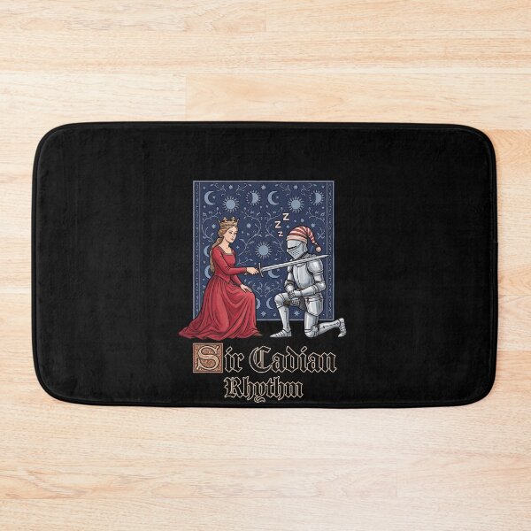 Item preview, Funny Sleepy Medieval Circadian Knight Humor Art designed and sold by elderberry.