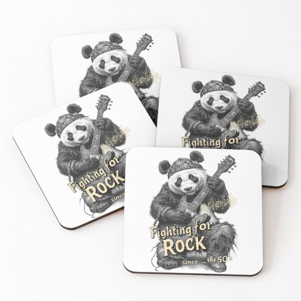 Item preview, Panda playing rock designed and sold by Navy67.