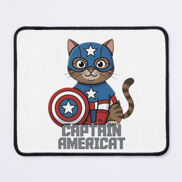 Item preview, Captain Americat Cute Superhero Cat Design designed and sold by Nano-Threads.