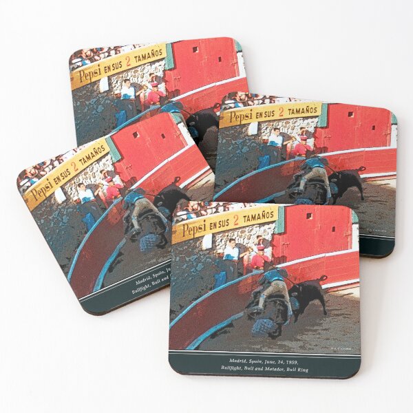 Item preview, Madrid, Spain, June, 24, 1959, Bullfight, Bull and Matador, Bull Ring, Digital Illustration designed and sold by AMacGPhilly.