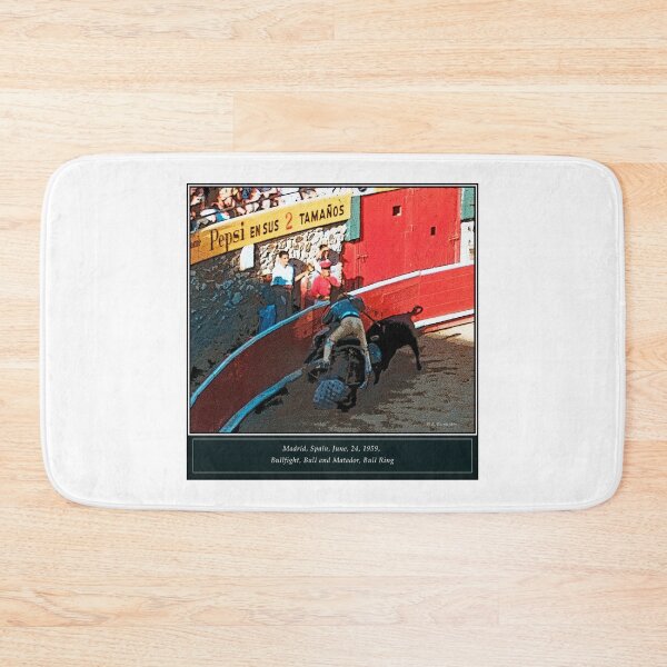 Item preview, Madrid, Spain, June, 24, 1959, Bullfight, Bull and Matador, Bull Ring, Digital Illustration designed and sold by AMacGPhilly.