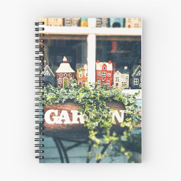 Item preview, Charming Garden Store Window with Miniature Houses and Ivy | Cottagecore Botanical Wall Art Print designed and sold by Vita-Kvitash.