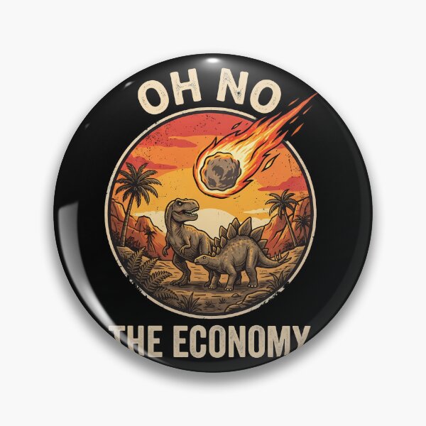 Item preview, Vintage Oh No The Economy Dinosaur Meteor designed and sold by k3rstman1.